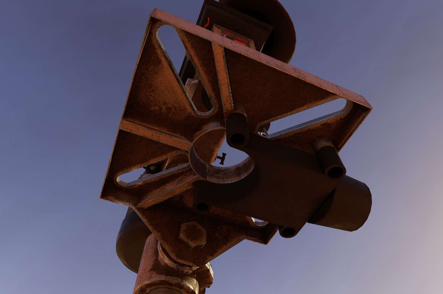 Drill press — low angle detail
