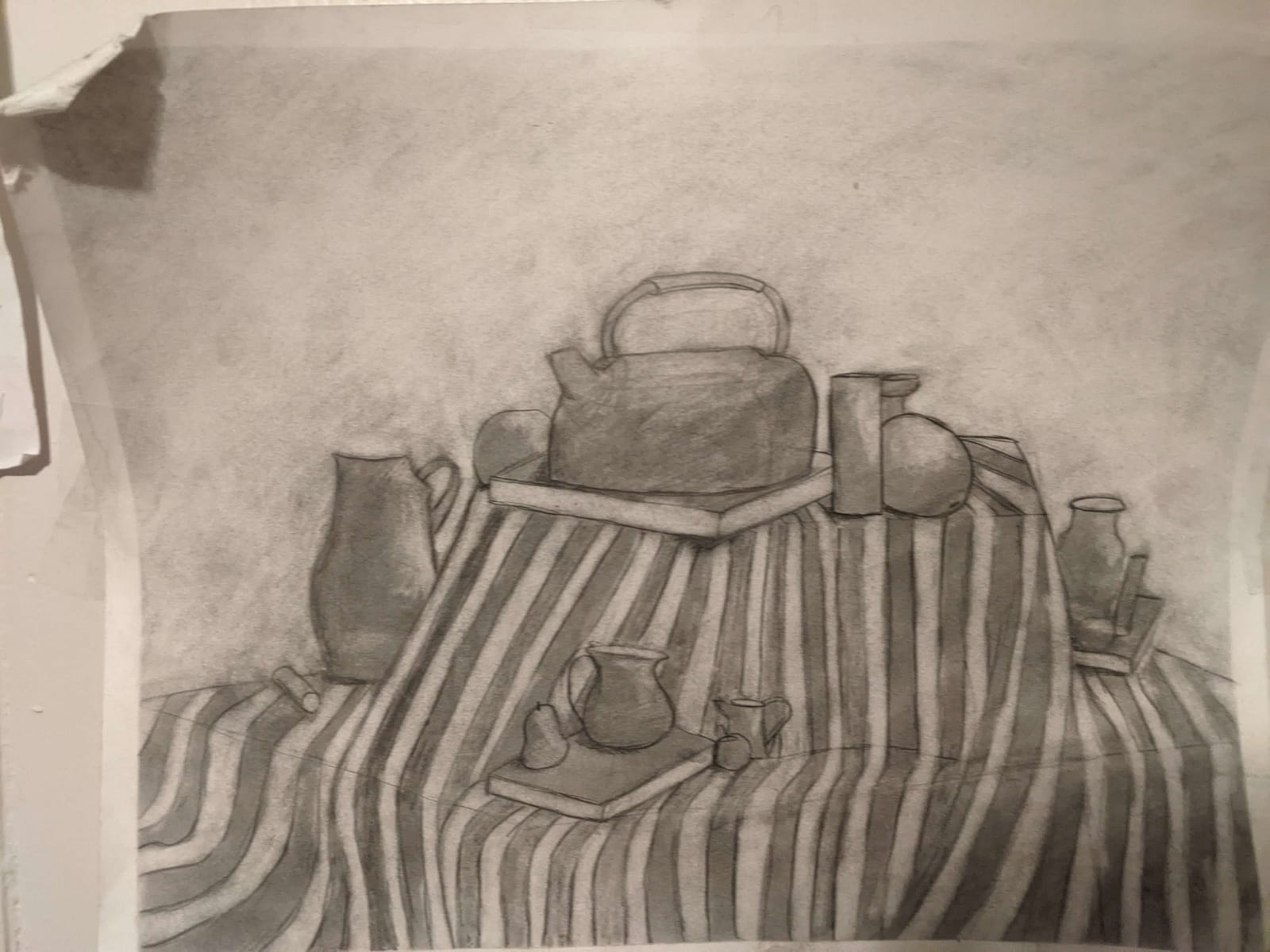 Observational still-life in graphite